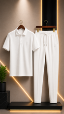 2 Pcs Dry Fit Tracksuit Polo Shirt + Trouser Quality That Impress To Everyone