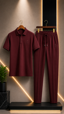 2 Pcs Dry Fit Tracksuit Polo Shirt + Trouser Quality That Impress To Everyone