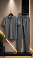 2 Pcs Dry Fit Tracksuit Polo Shirt + Trouser Quality That Impress To Everyone