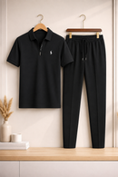 Men's 2Pcs Dry Fit Polo Shirt with Trouser | Modern Fit & Everyday Comfort