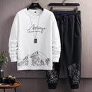 Men’s Premium 2PCS Track Suit – Mountain Print | Gym & Casual Wear