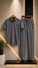 2 Pcs Dry Fit Summer Tracksuit Stay Cool in All Day Stylish Look Impress To Everyone